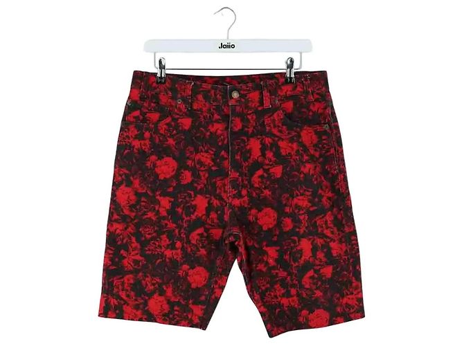 Autre Marque Bermuda Saint Laurent in cotone rosso