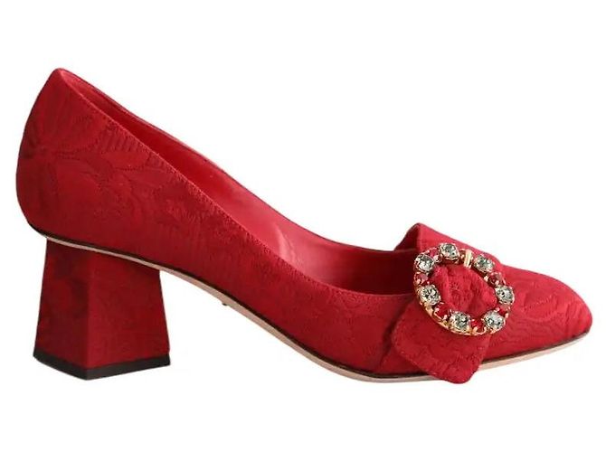 Dolce & Gabbana Red Cloth Heels