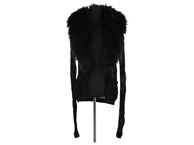 Autre Marque Colete Saint Laurent de algodão preto
