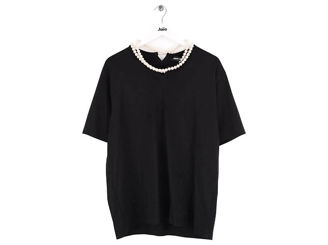 Camiseta de algodón negra Junya Watanabe Negro