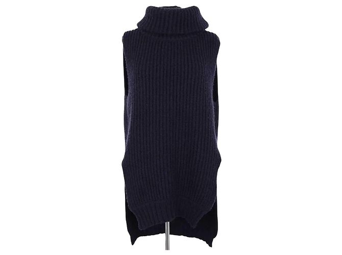 Céline Wollpullover marineblau
