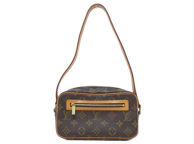 Bolso de hombro Louis Vuitton Monogram Pochette Cite M51183 Castaño Monograma