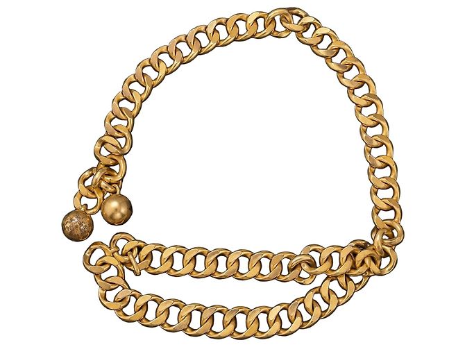 Cinturón de cadena Chanel dorado