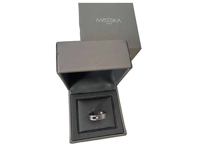 Anello Messika Move Classique in Oro Bianco e Diamanti Argento