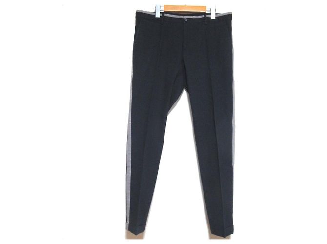 Dolce & Gabbana Dolce&Gabbana Side Stripe Wool Trousers Blue