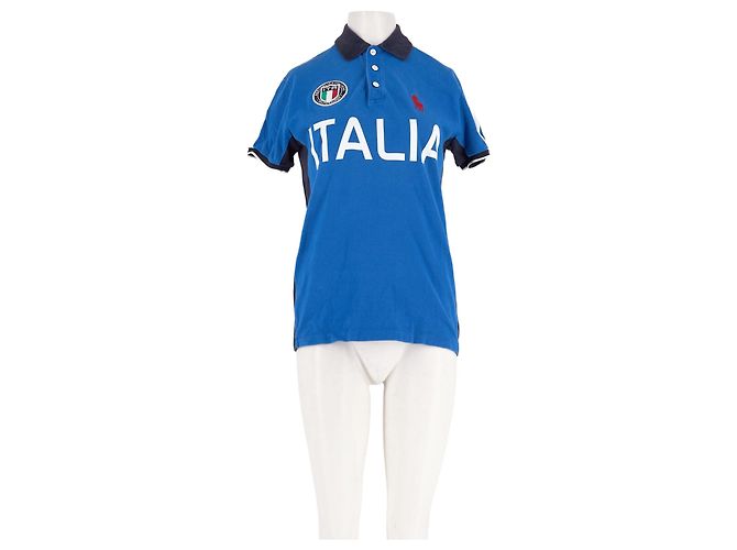 Polo Ralph Lauren de algodón azul Italia