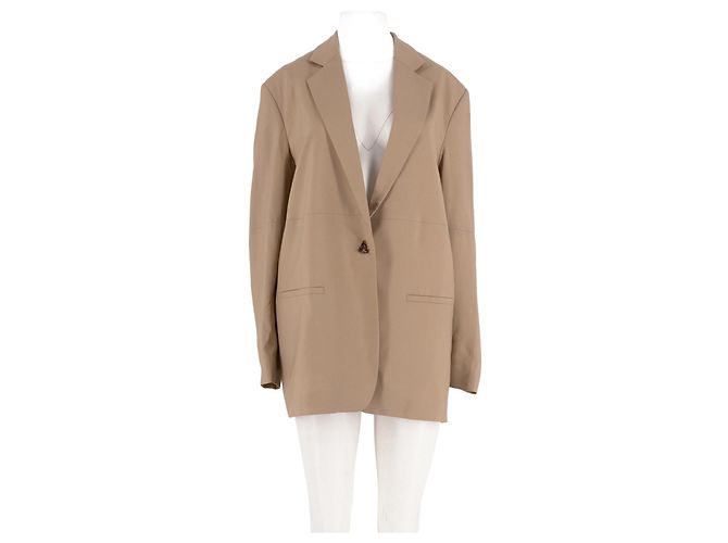 Autre Marque Blazer en laine beige