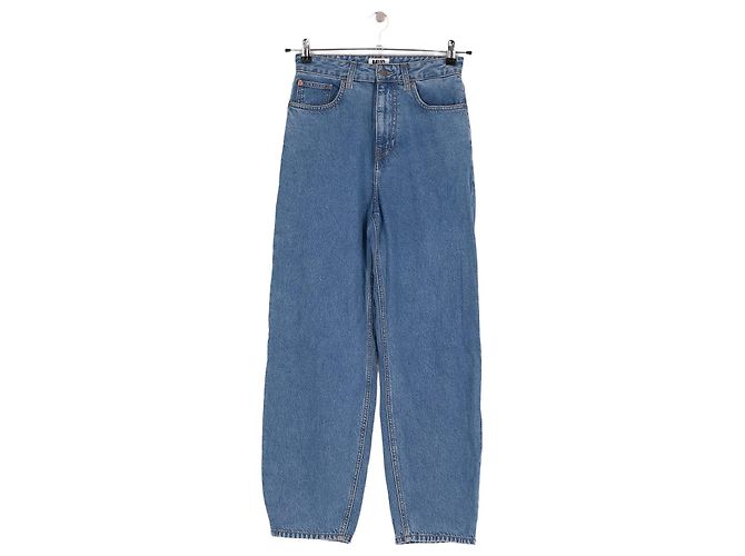 Autre Marque Vaqueros rectos de algodón azul MUD JEANS Talla 25