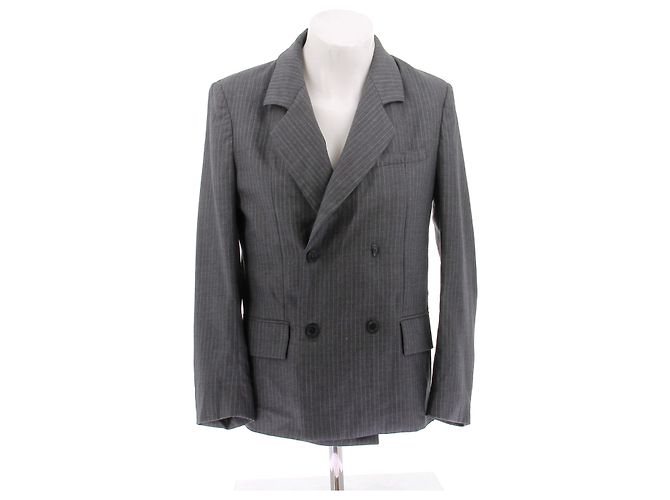 Autre Marque Veste grise à rayures Grey
