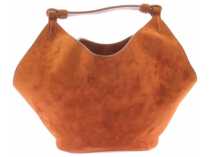 Sac Lotus Khaite en daim camel