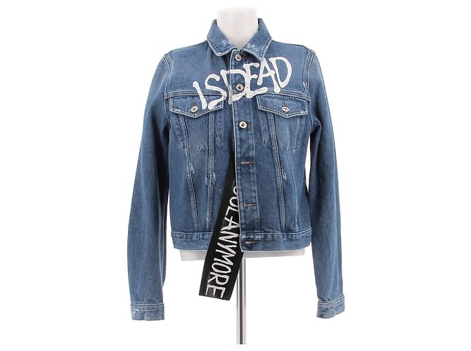 Diesel Denim Jacket Blue Cotton Size 36