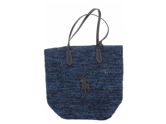 Borsa tote blu Polo Ralph Lauren