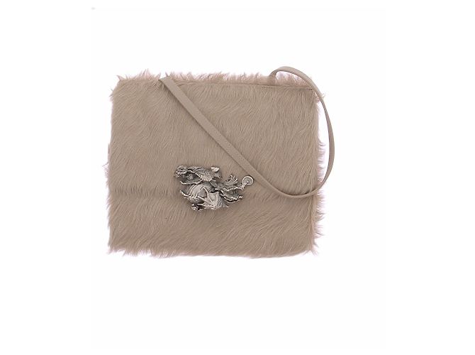 Acne Bolsa de pele sintética bege