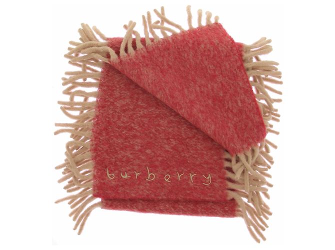 Burberry Cachecol vermelho e bege