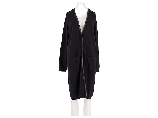 Cardigan en laine noir Hermès