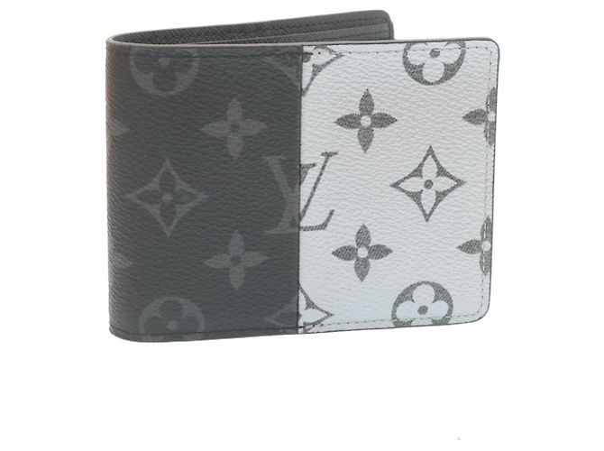 LOUIS VUITTON Monogram Eclipse Split Portefeuille Multipull Wallet M63025 27779