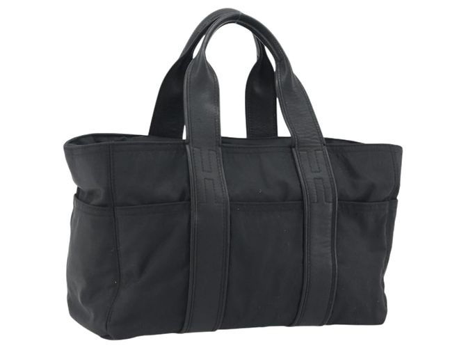 Hermès HERMES Acape Luco PM Hand Bag Nylon Black