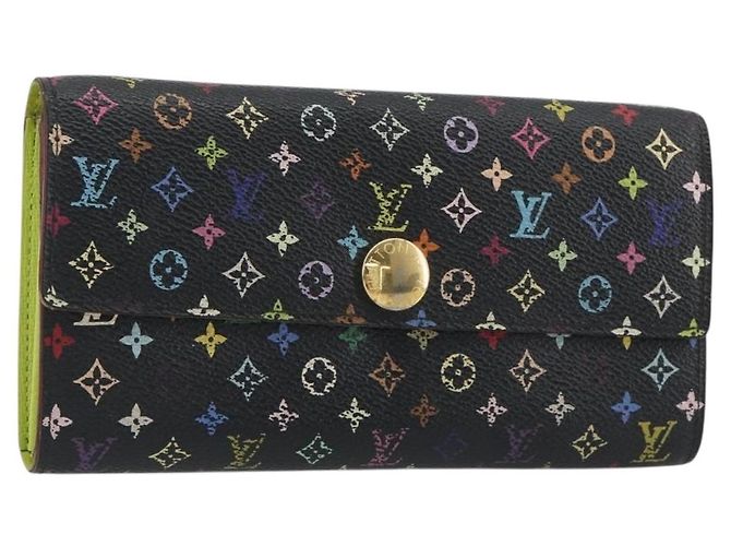 LOUIS VUITTON Monogram Multicolor Portefeiulle Sarah Black M60668