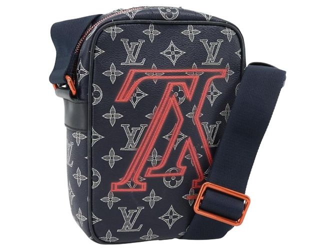 LOUIS VUITTON Monogram Ink Upside Down Danube PM Bag Navy M43678 LV
