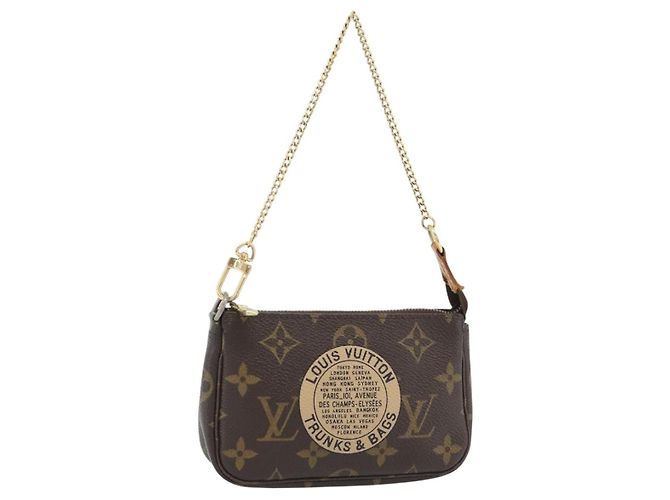 LOUIS VUITTON Monogram Mini Pochette Accessoires Pouch T&B M60153