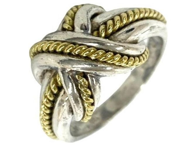 Autre Marque Anello Vintage Signature Tiffany & Co. Argento D'oro
