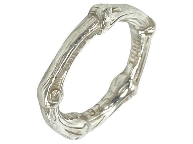 Autre Marque Anello Tiffany Vintage Bamboo Band Argento