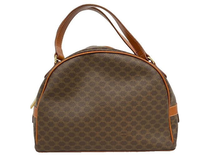 Céline Celine Macadam Brown Handbag