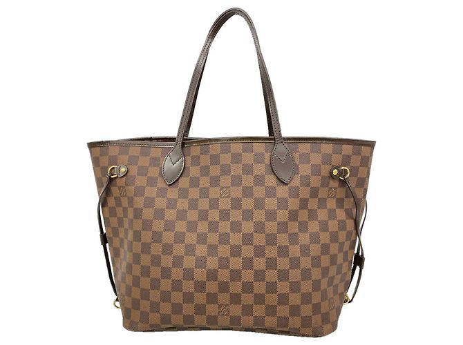Saco Tote Louis Vuitton Damier Neverfull MM Damier ebene