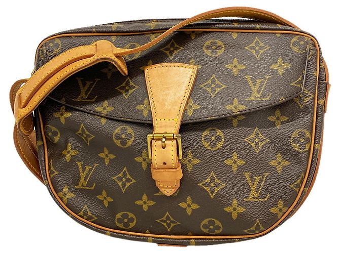Borsa a tracolla Louis Vuitton Monogram Jeune Fille GM Marrone