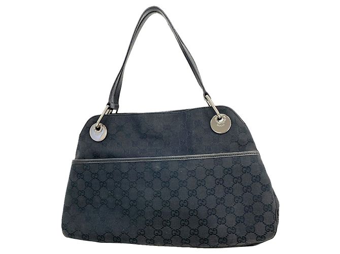 Borsa Gucci GG Canvas nera Nero
