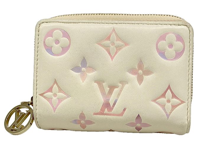 Louis Vuitton Monogram Embossed Wallet Beige