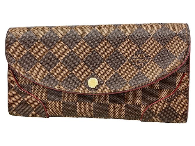 Louis Vuitton Damier Portefeuille Caïssa Long Wallet Fucsia