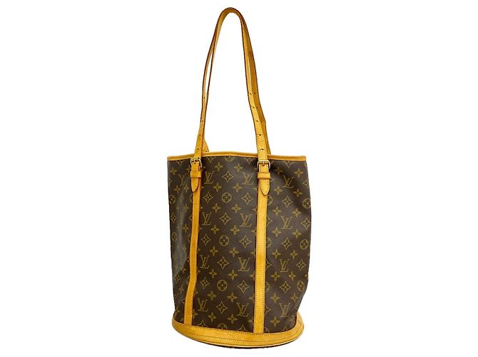 Borsa Tote Louis Vuitton Monogram Bucket GM Marrone