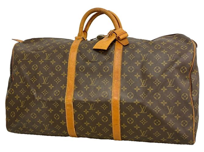 Bolso Louis Vuitton Boston Monogram Keepall 60 Castaño