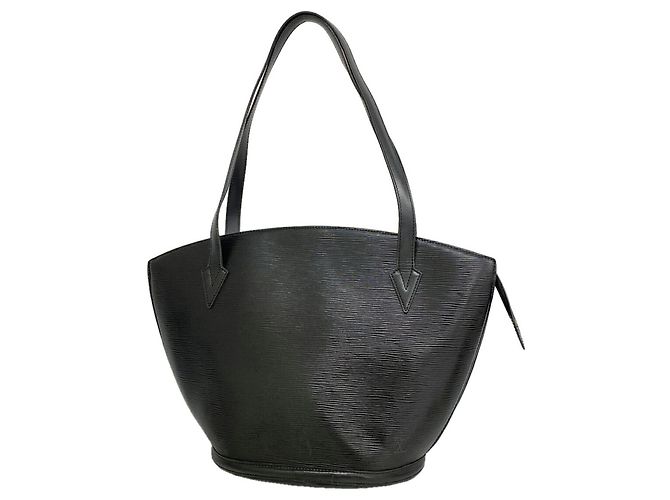 Louis Vuitton Epi Saint Jacques Schultertasche Schwarz