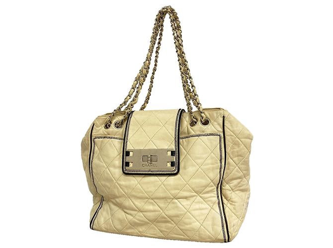 Chanel Tote Chain 2.55 gesteppte Ledertasche Roh