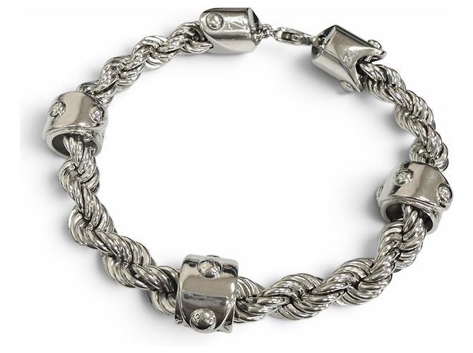 Louis Vuitton Armband mit silbernen Anhängern
