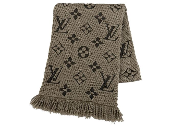 Stola Louis Vuitton Logomania in lana e seta