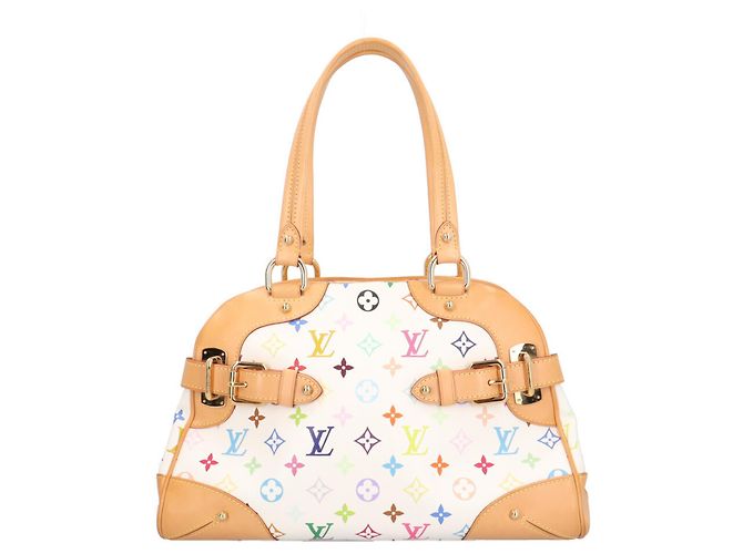 Louis Vuitton Claudia Monogram Multicolor Schultertasche Weiß Mehrfarben Monogramm