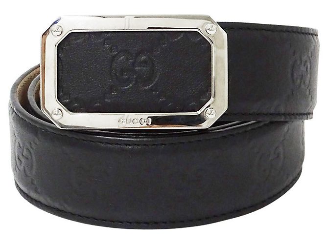 Gucci Men's Leather Belt Black