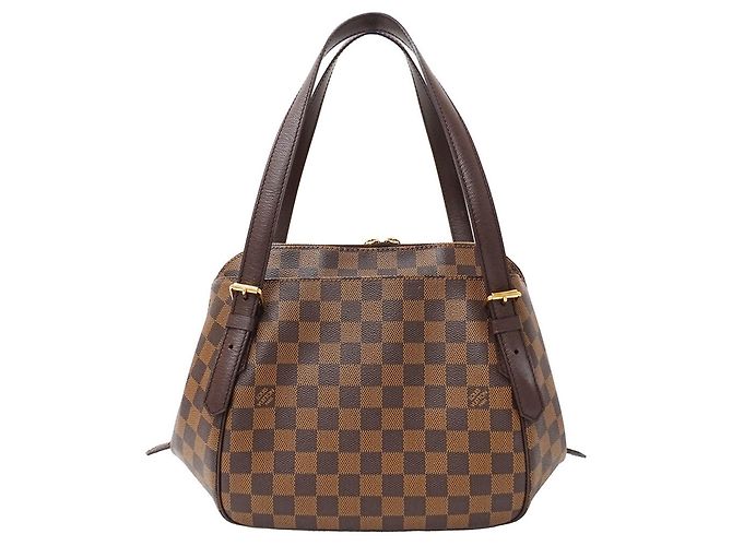 Bolso Louis Vuitton Damier Canvas Belem MM Castaño
