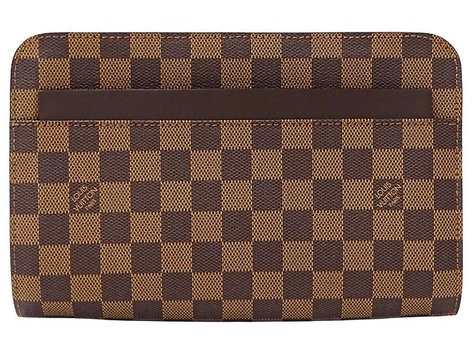 Louis Vuitton Damier Canvas Clutch Bag