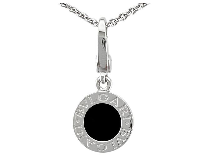 Bulgari Colar Bvlgari em ouro branco 18K e ônix