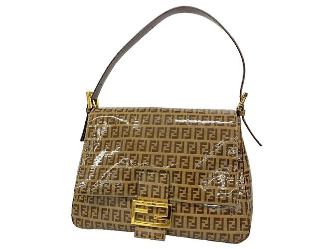 Borsa a secchiello Fendi Zucca Mamma Marrone
