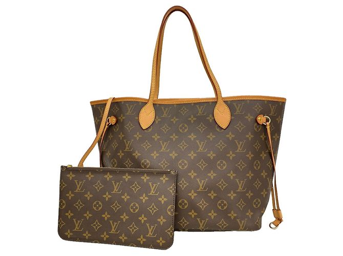 Saco Tote Louis Vuitton Monogram Neverfull MM Marrom
