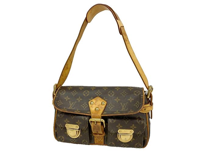 Borsa a tracolla Louis Vuitton Monogram Hudson Marrone