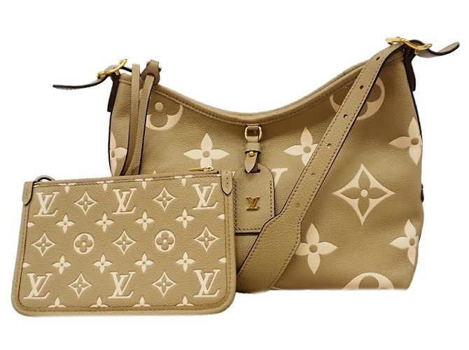 Borsa a tracolla Louis Vuitton Monogram Empreinte Bicolor Carryall Zip NM PM