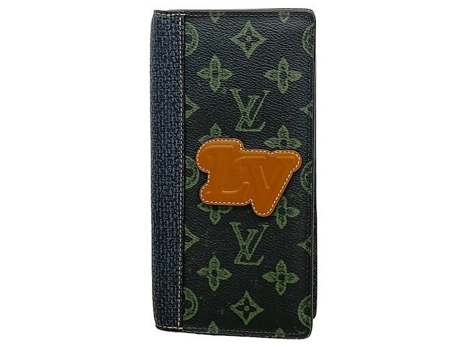 Brazza Cartera larga Louis Vuitton verde oscuro