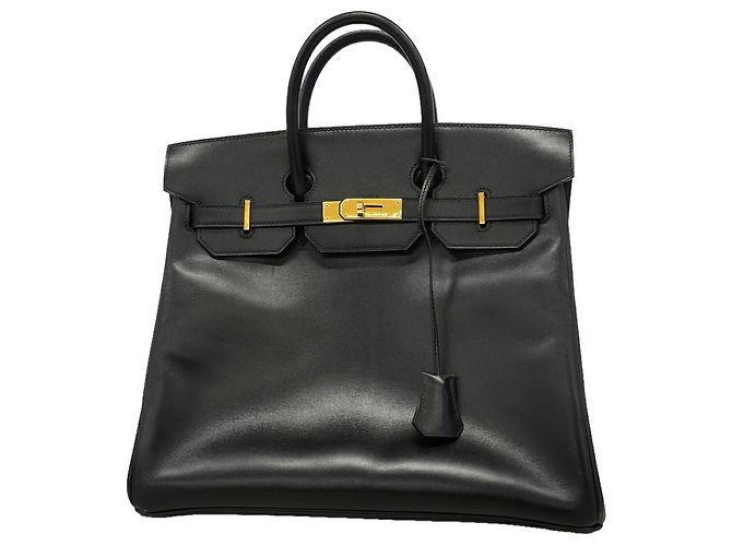 Hermès Sac à main Hermes Haut à Courroies 32 Noir