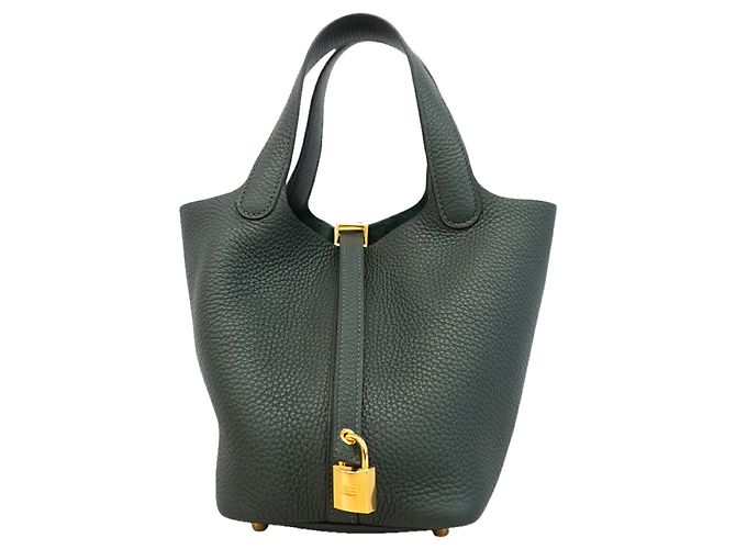 Hermès Bolsa Hermes Picotin Lock PM Verde claro